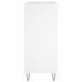 Miniatyrbilde 4 av 11: vidaXL Hifi-benk hvit 84,5x38x89 cm konstruert tre