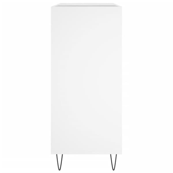vidaXL Hifi-benk hvit 84,5x38x89 cm konstruert tre