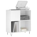 Miniatyrbilde 2 av 11: vidaXL Hifi-benk hvit 84,5x38x89 cm konstruert tre