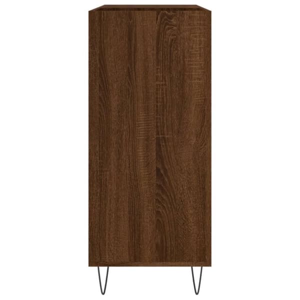 vidaXL vinylskab 84,5x38x89 cm konstrueret træ brun egetræsfarve