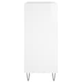 Miniatyrbilde 4 av 11: vidaXL Hifi-benk høyglans hvit 84,5x38x89 cm konstruert tre