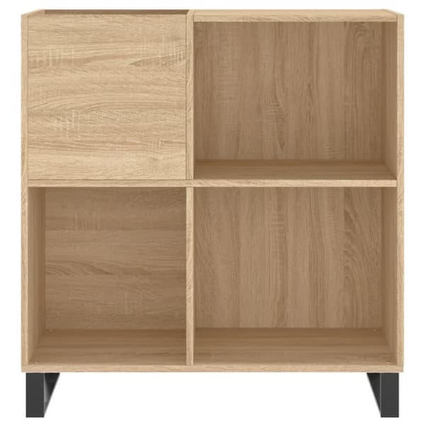vidaXL Hifi-benk sonoma eik 84,5x38x89 cm konstruert tre
