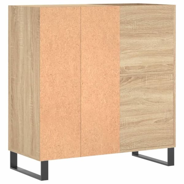 vidaXL Hifi-benk sonoma eik 84,5x38x89 cm konstruert tre
