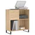 Miniatyrbilde 2 av 11: vidaXL Hifi-benk sonoma eik 84,5x38x89 cm konstruert tre