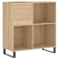 Miniatyrbilde 1 av 11: vidaXL Hifi-benk sonoma eik 84,5x38x89 cm konstruert tre
