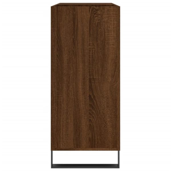 vidaXL LP-levyjen säilytyskaappi ruskea tammi 84,5x38x89 cm puu