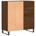 Pikkukuva 5 / 11: vidaXL LP-levyjen säilytyskaappi ruskea tammi 84,5x38x89 cm puu