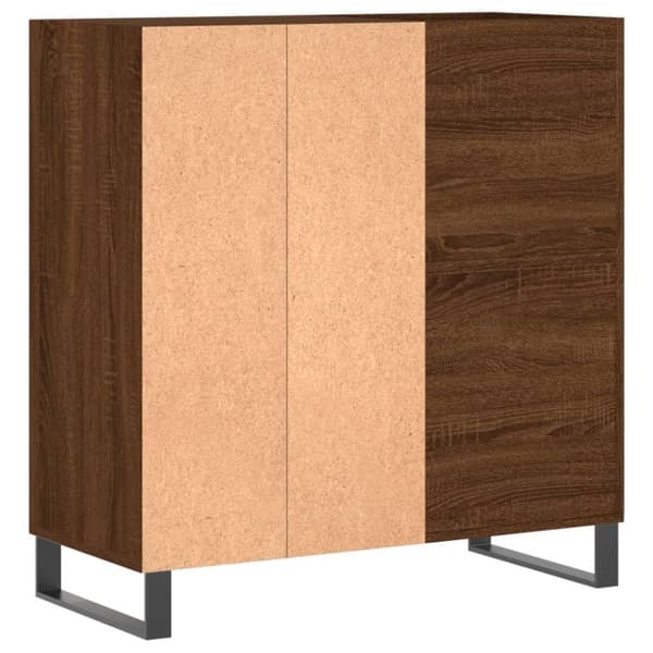 vidaXL LP-levyjen säilytyskaappi ruskea tammi 84,5x38x89 cm puu