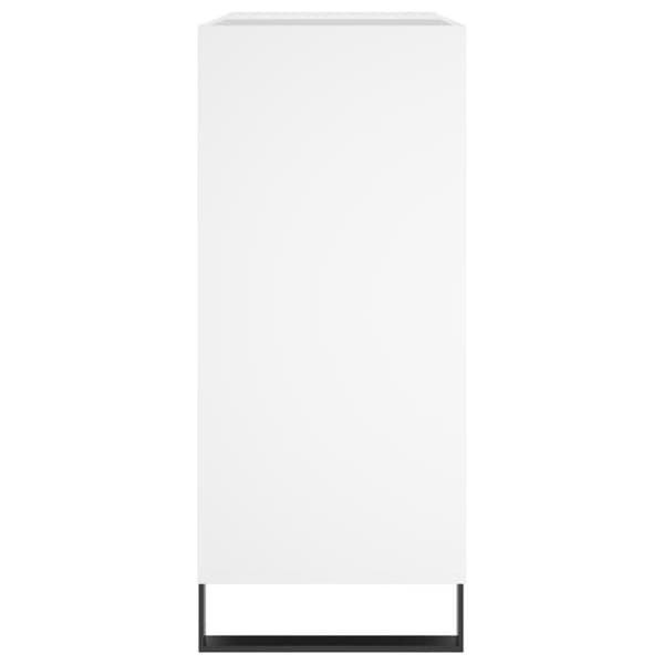 vidaXL LP-levyjen säilytyskaappi valkoinen 84,5x38x89 cm tekninen puu
