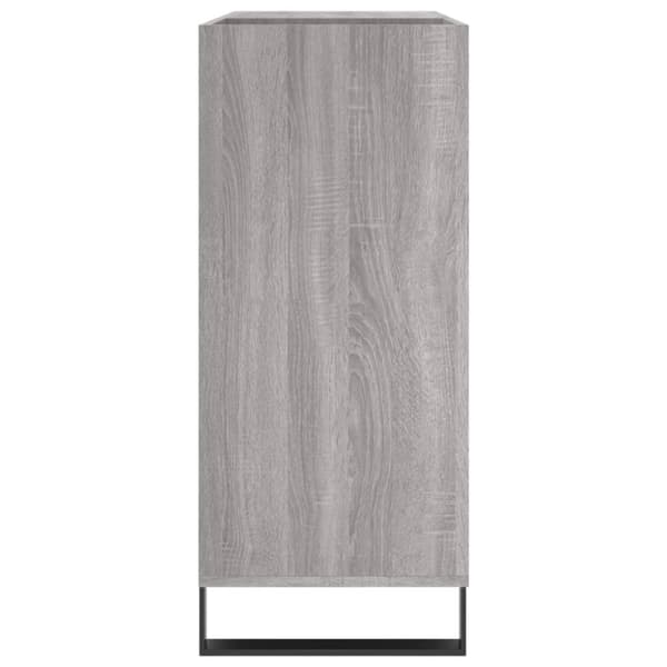 vidaXL vinylskab 84,5x38x39 cm konstrueret træ grå sonoma-eg