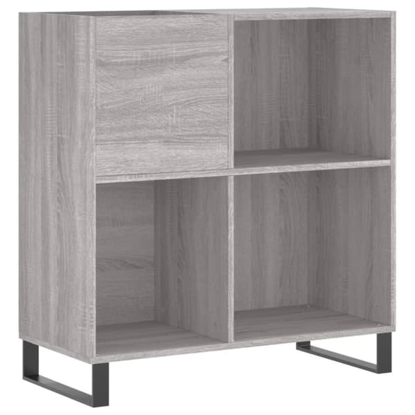 vidaXL vinylskab 84,5x38x39 cm konstrueret træ grå sonoma-eg