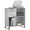 Miniatyrbilde 2 av 11: vidaXL Hifi-benk betonggrå 84,5x38x89 cm konstruert tre