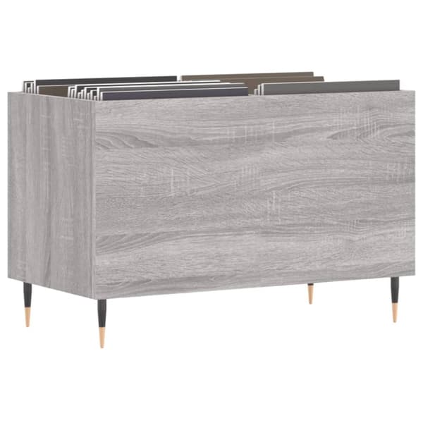 vinylskab 74,5x38x48 cm konstrueret træ grå sonoma-eg