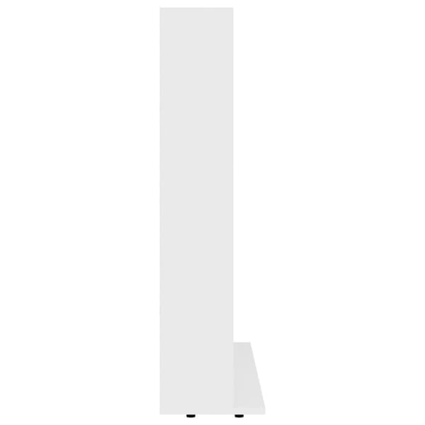 cd-reol 102x23x89,5 cm konstrueret træ hvid