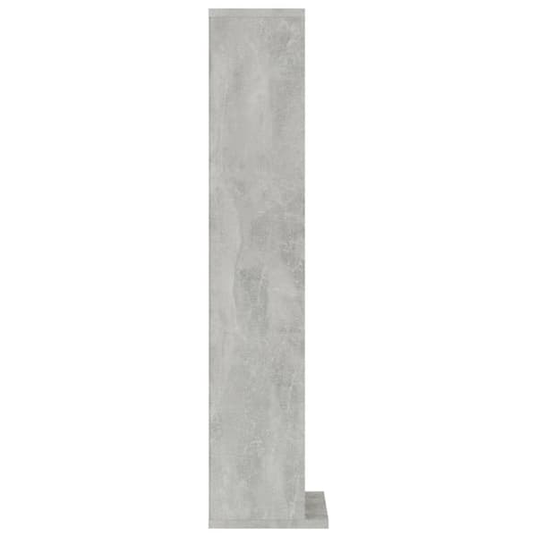 CD-hylla betonggrå 21x20x88 cm konstruerat trä