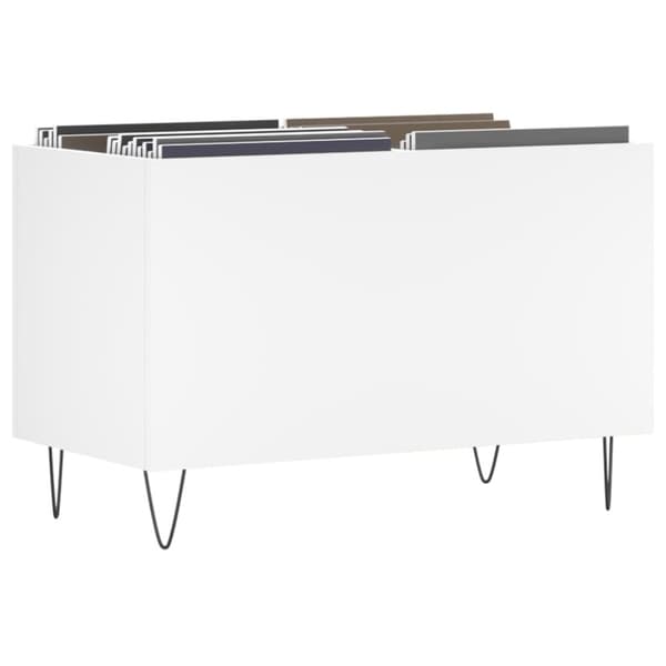 vinylskab 74,5x38x48 cm konstrueret træ hvid