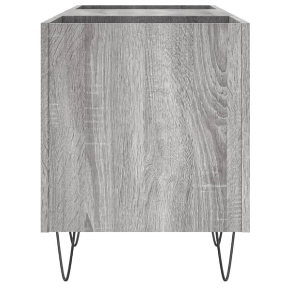 LP-levyjen säilytyskaappi harmaa Sonoma 121x38x48 cm puu