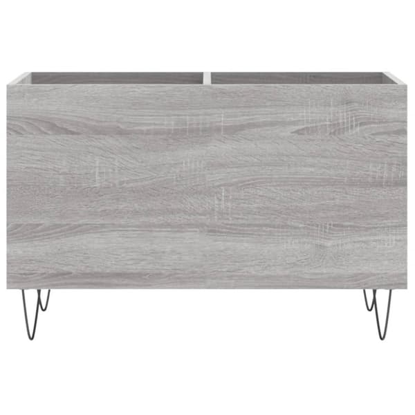 vinylskab 74,5x38x48 cm konstrueret træ grå sonoma-eg