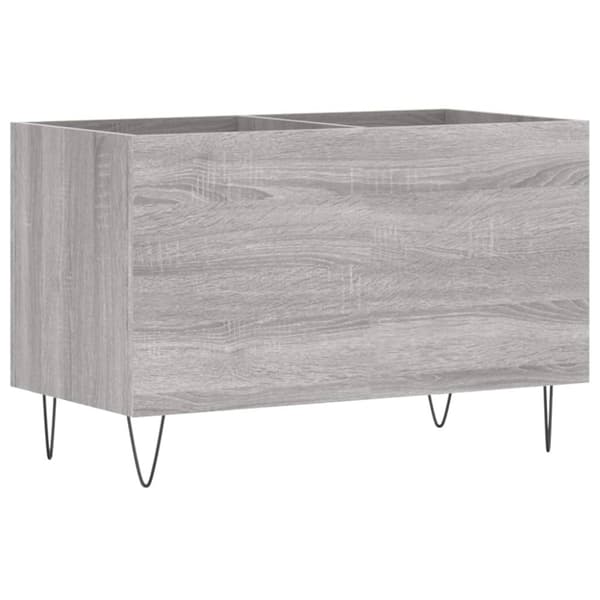 vinylskab 74,5x38x48 cm konstrueret træ grå sonoma-eg