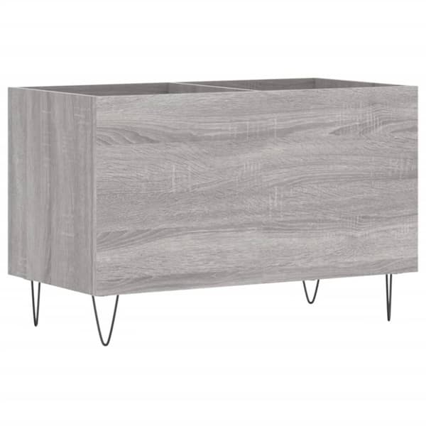 vinylskab 74,5x38x48 cm konstrueret træ grå sonoma-eg