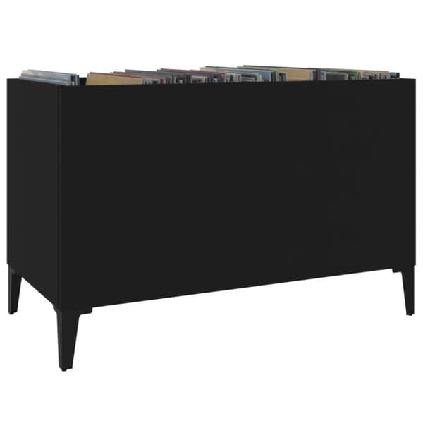 Stereobänk svart 74,5x38x48 cm konstruerat trä