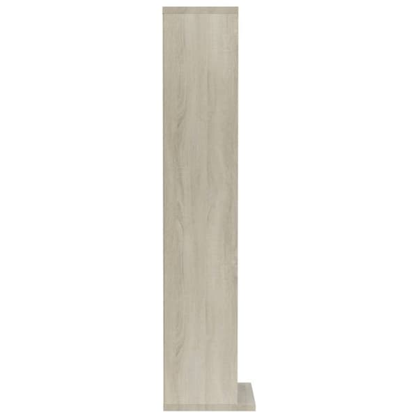 cd-reol 21x20x88 cm konstrueret træ sonoma-egetræsfarvet