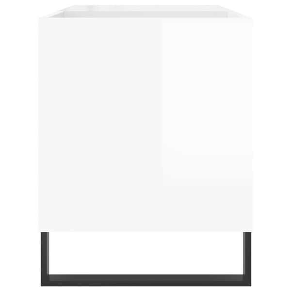 vinylskab 85x38x48 cm konstrueret træ hvid højglans