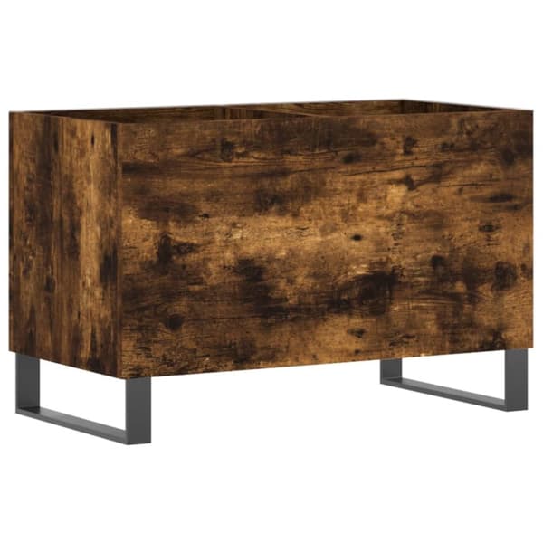LP-levyjen säilytyskaappi savutammi 74,5x38x48 cm tekninen puu