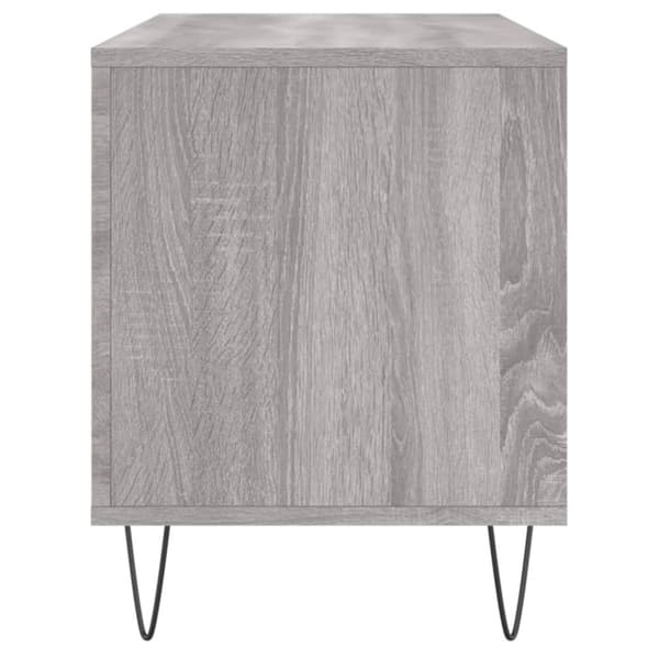 vinylskab 100x38x48 cm konstrueret træ grå sonoma-eg