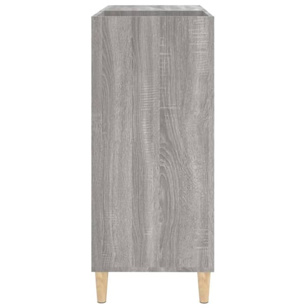 vinylskab 84,5x38x39 cm konstrueret træ grå sonoma-eg