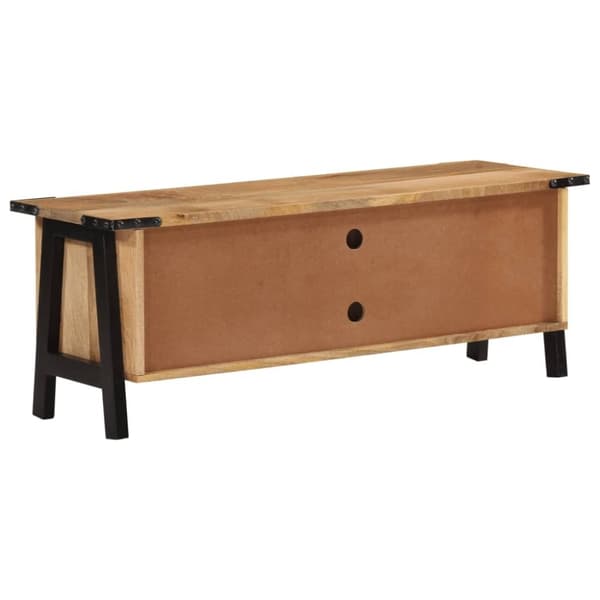 vidaXL TV-taso 110x35x40 cm täysi mangopuu
