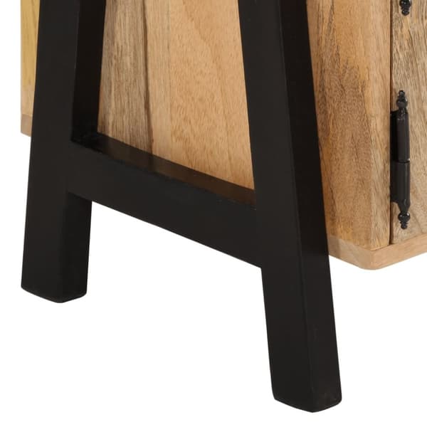 vidaXL TV-taso 110x35x40 cm täysi mangopuu