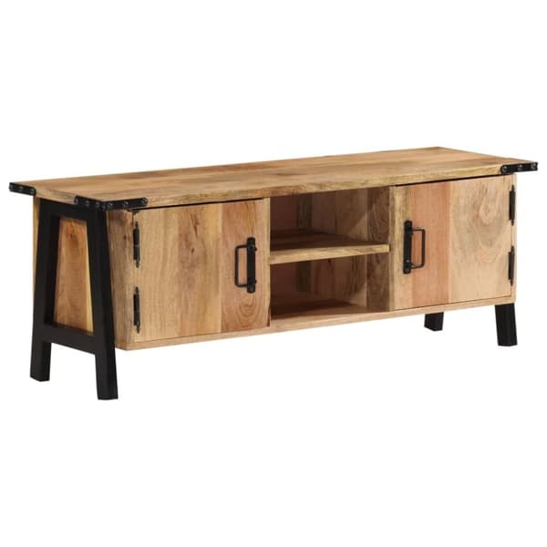 vidaXL TV-taso 110x35x40 cm täysi mangopuu