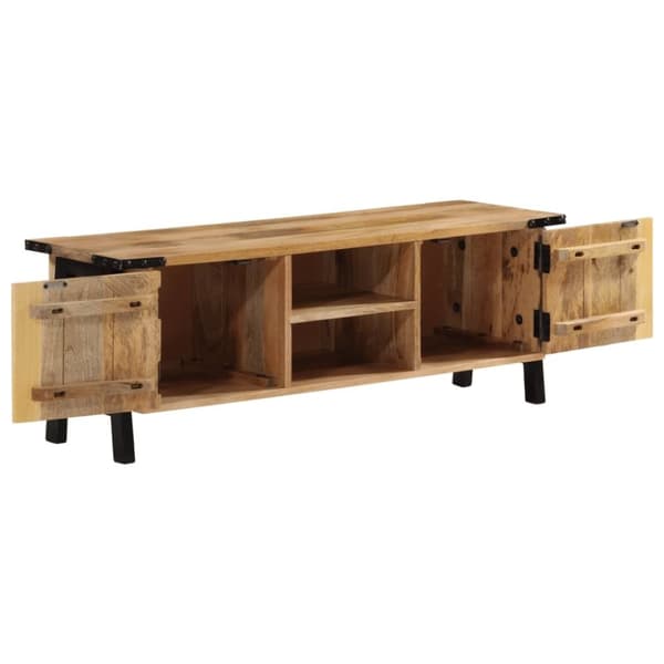 vidaXL TV-taso 110x35x40 cm täysi mangopuu