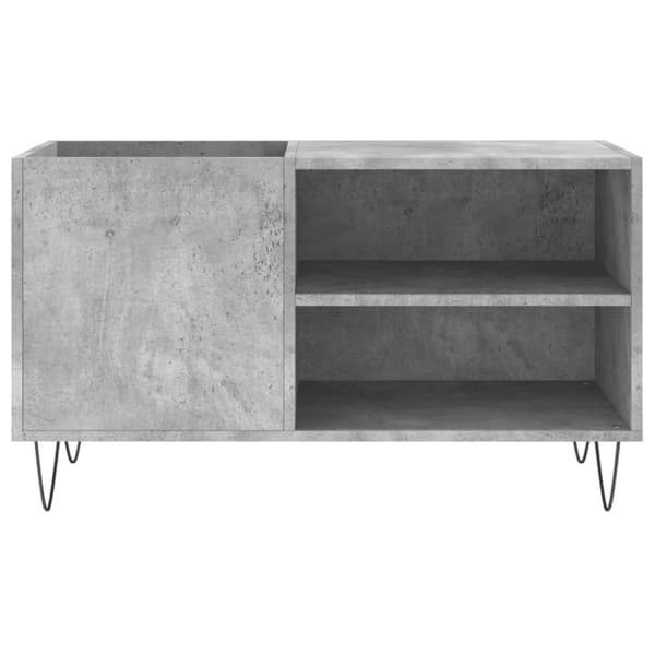 vinylskab 85x38x48 cm konstrueret træ betongrå