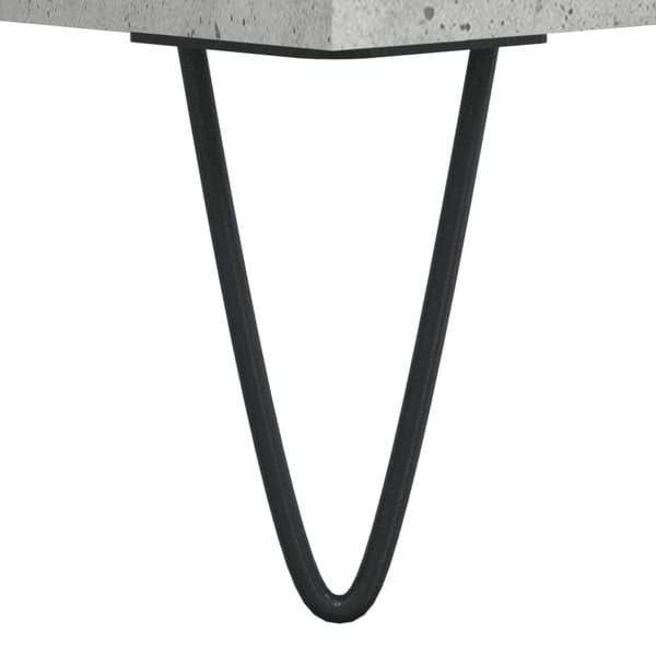 vinylskab 85x38x48 cm konstrueret træ betongrå