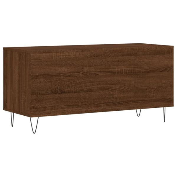 LP-levyjen säilytyskaappi ruskea tammi 100x38x48 cm puu