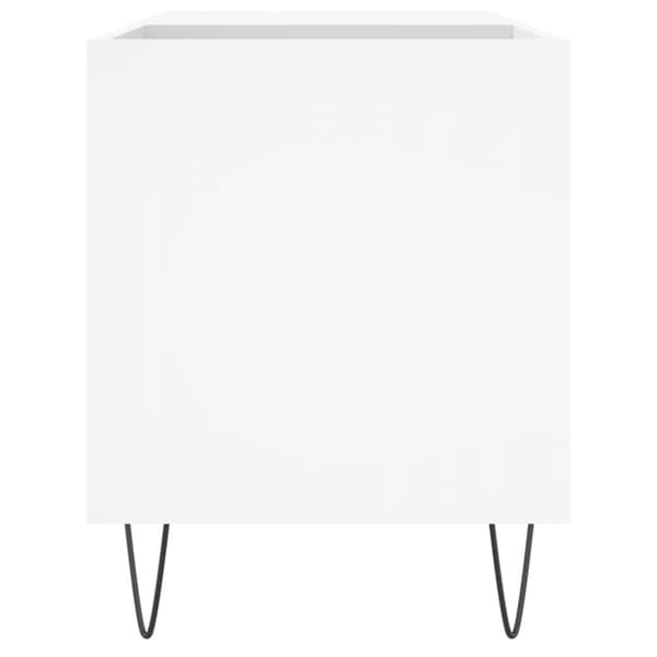 Stereobänk vit 85x38x48 cm konstruerat trä