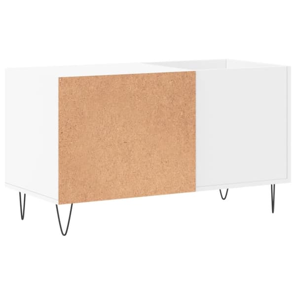 Stereobänk vit 85x38x48 cm konstruerat trä