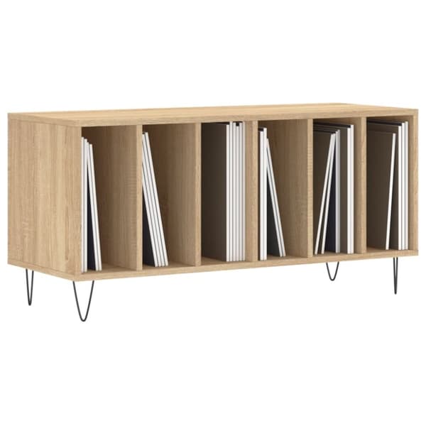 vinylskab 100x38x48 cm konstrueret træ sonoma-eg