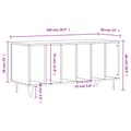 Miniatyrbillede 9 af 9: vinylskab 100x38x48 cm konstrueret træ sonoma-eg