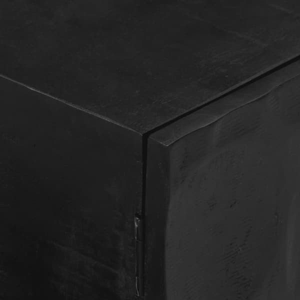 tv-bord 110x30x40 cm massivt mangotræ og jern sort
