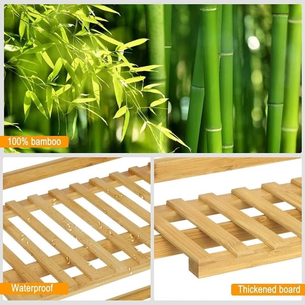 Rootz Bamboo stående hylde - Opbevaringsstativ - Organiseringsenhed - Miljøvenligt materiale - Pladsbesparende design - Stilfuldt og funktionelt - 27