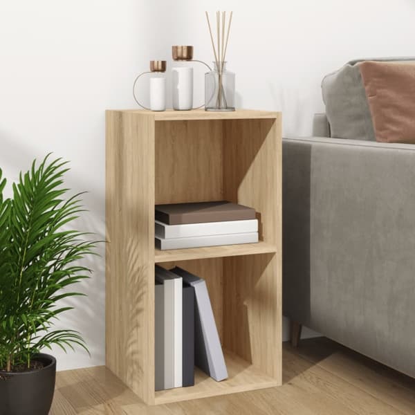 vidaXL Vinylhylla sonoma-ek 71x34x36 cm konstruerat trä -  Medieförvaring