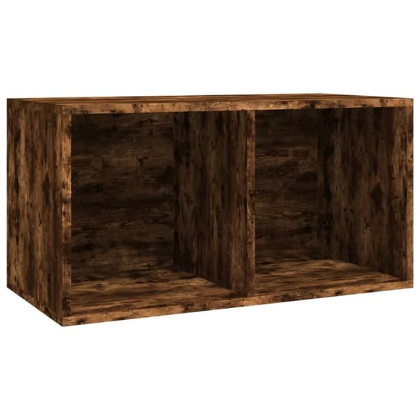 vidaXL Vinylhylla rökfärgad ek 71x34x36 cm konstruerat trä - Medieförvaring