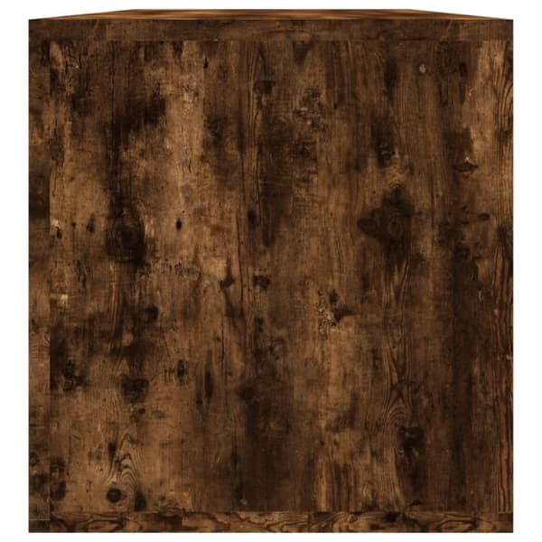 vidaXL Vinylhylla rökfärgad ek 71x34x36 cm konstruerat trä - Medieförvaring