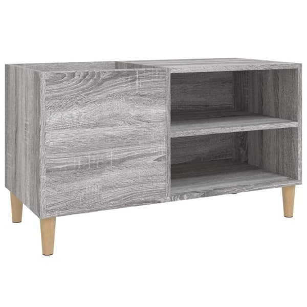vidaXL LP-levyjen säilytyskaappi harmaa Sonoma 84,5x38x48 cm puu -  Medialaitekaapit & -telineet