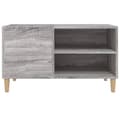Pikkukuva 6 / 9: vidaXL LP-levyjen säilytyskaappi harmaa Sonoma 84,5x38x48 cm puu -  Medialaitekaapit & -telineet