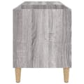 Pikkukuva 7 / 9: vidaXL LP-levyjen säilytyskaappi harmaa Sonoma 84,5x38x48 cm puu -  Medialaitekaapit & -telineet