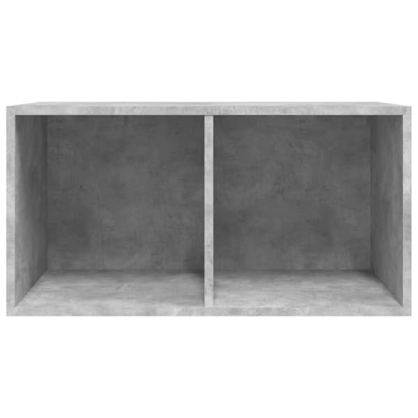 vidaXL Vinyylilevyjen säilytyslaatikko harmaa 71x34x36 cm tekninen puu - Medialaitekaapit & -telineet